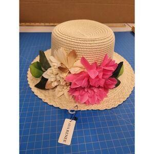 Aya Renee Women's Hat Floral Straw Sun Hat Beach Hat Summer Hat Fashion Hat